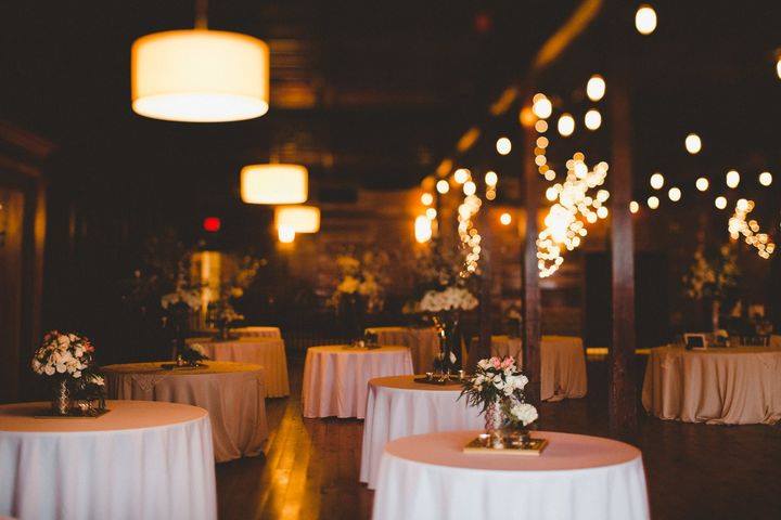 Inside the event space at The Crossing at Mervine Kahn
